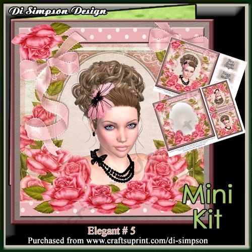 Mini Kit- Elegant Lady # 5- For lots of occasions