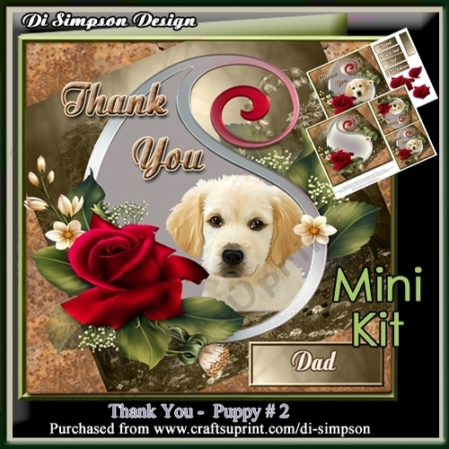 Mini Kit- Thank You- Beautiful Puppy #2
