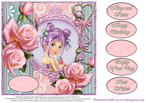 Beautiful topper for Sweet Springtime Girl