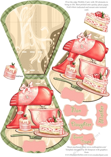 Wobble card- Berry Delight- For lots of occasions #1