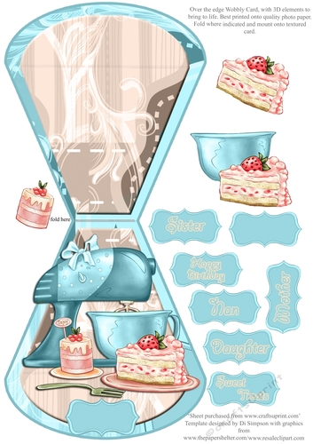 Wobble card- Berry Delight- For lots of occasions #3