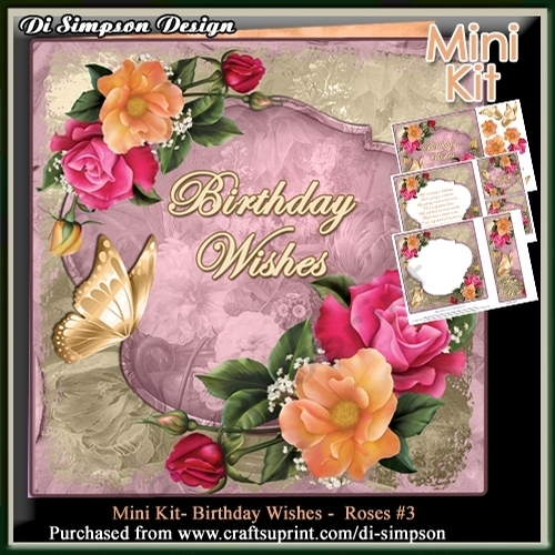 Mini Kit- Happy Birthday - Roses #3