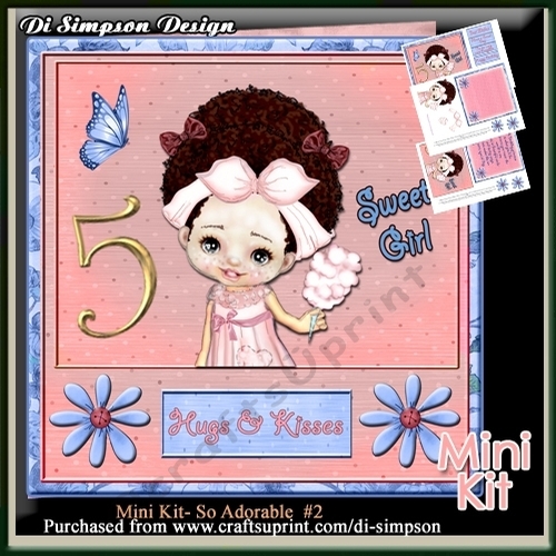 Mini Kit - Cute as a Button for 5th birthday