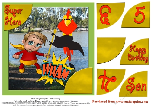 Super Hero for little boys Birthday 