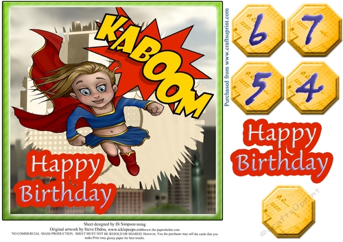 Super Hero for little girls Birthday #5