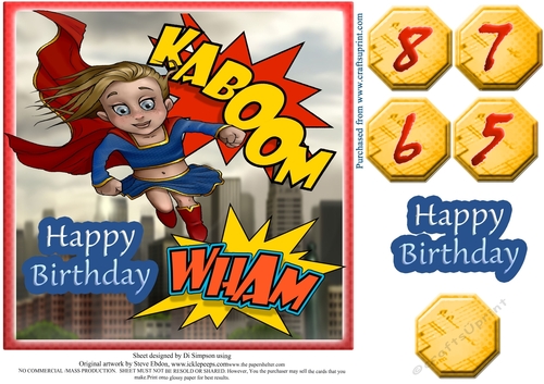 Super Hero for little girls Birthday #6