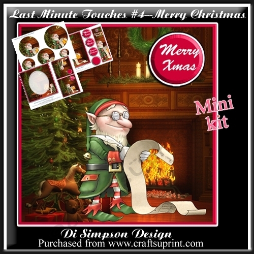 Mini Kit - Last Minute check of Santas List # 4 - Merry Christmas