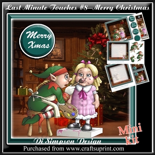 Mini Kit - Last Minute Touches-Merry Christmas- Decoupage #8