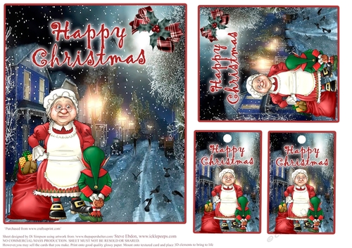 Mrs Santa and Elf Scene