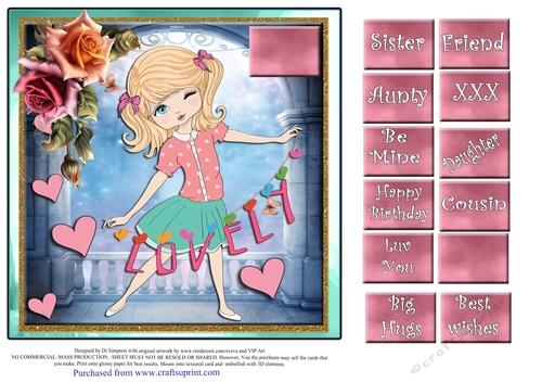 Lovely Girl -for lots of occasions #7