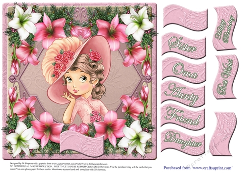 Lovely Lady #3- For lots of occasions