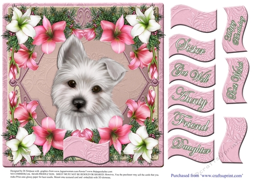 Lovely Puppy #1- For lots of occasions