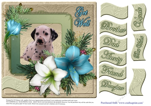 Lovely Puppy #3- Get Well