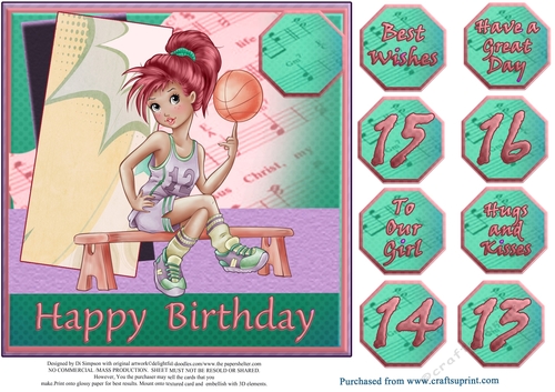 Cool Sports Star #2- Happy Birthday