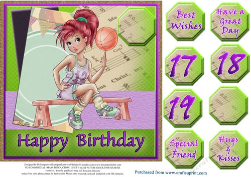 Cool Sports Star #3- Happy Birthday