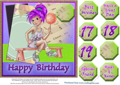 Cool Sports Star #4- Happy Birthday