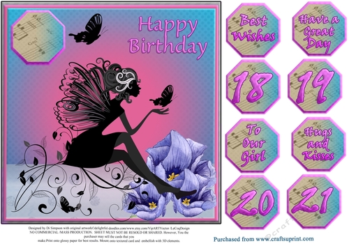 Gorgeous Fairy Happy Birthday  #1
