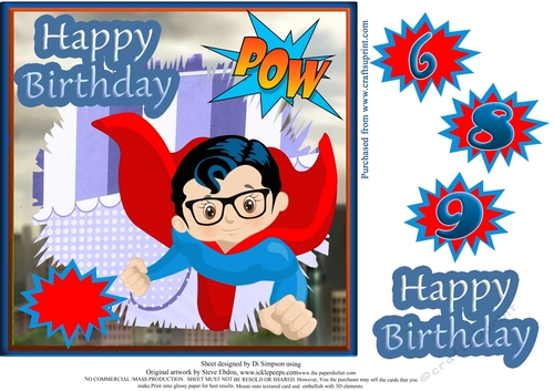 Super Hero for little boys Birthday #7