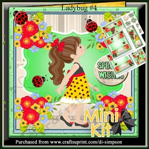 Lovely little ladybug design for lots of occasions #4