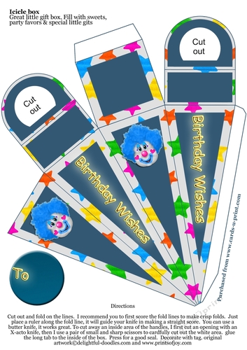 Icicle Box- Birthday Wishes #1
