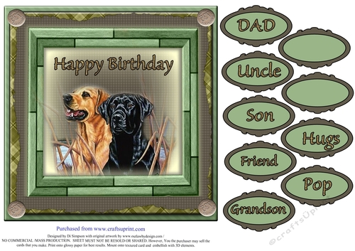Mini Kit - Great card for Male Birthday #1
