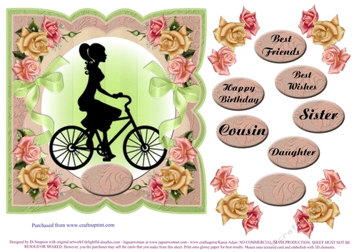Beautiful Roses and Silhouette for Female for lots of occasions #1