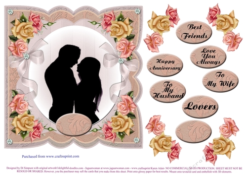 Beautiful Roses and Silhouette for Romantic occasions #2