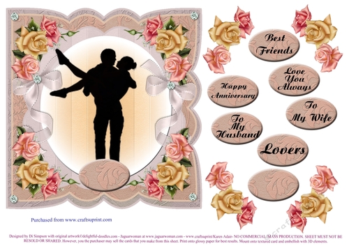 Beautiful Roses and Silhouette for Romantic occasions #2