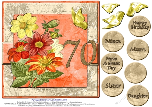 Gorgeous Vintage Daisies for 70th Birthday #5