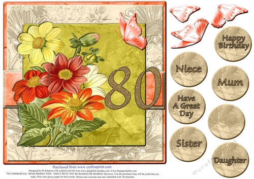 Gorgeous Vintage Daisies for 80th Birthday #7