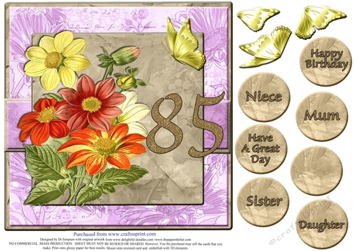 Gorgeous Vintage Daisies for 85th Birthday #8