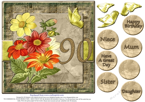 Gorgeous Vintage Daisies for 90th Birthday #9