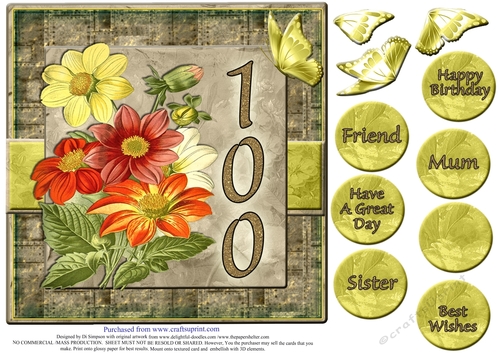 Gorgeous Vintage Daisies for 100th Birthday #11