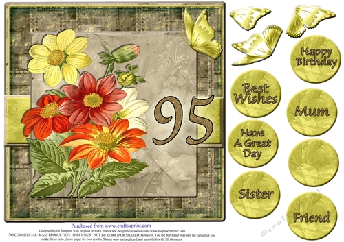 Gorgeous Vintage Daisies for 95th Birthday #10
