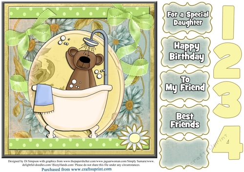 Oh So Cute bathtub design for birthday or other occasions #16