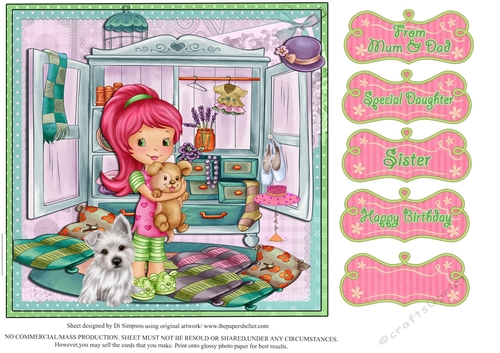Gorgeous design for little girl for lots of occasions- Bedtime #1