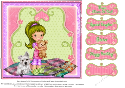 Gorgeous design for little girl for lots of occasions- Bedtime #2