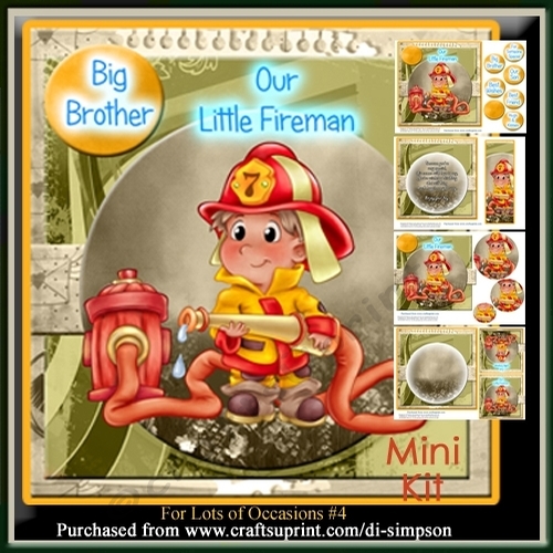 Mini Kit- Little Fireman- for lots of occasions.
