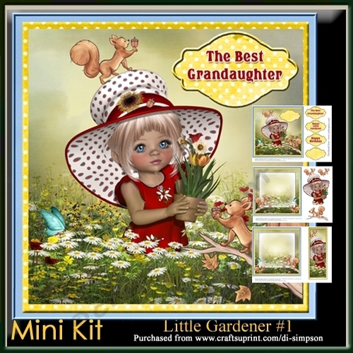 Mini Kit-Little Gardener #1- For birthday or lots of other occasions