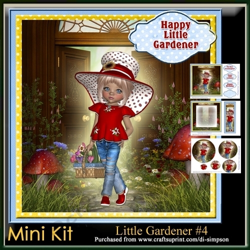 Mini Kit-Little Gardener #4- For birthday or lots of other occasions
