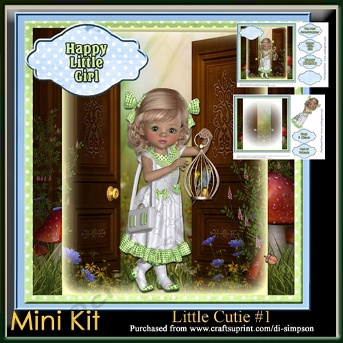 Mini Kit-Little Cutie #1- For birthday or lots of other occasions