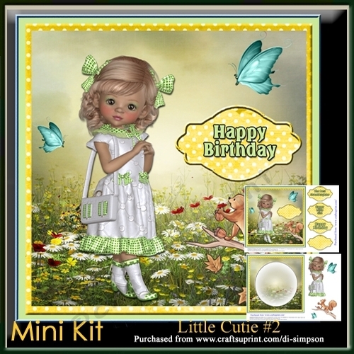 Mini Kit-Little Cutie #2- For birthday or lots of other occasions
