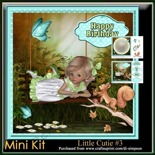 Mini Kit-Little Cutie #3- For birthday or lots of other occasions