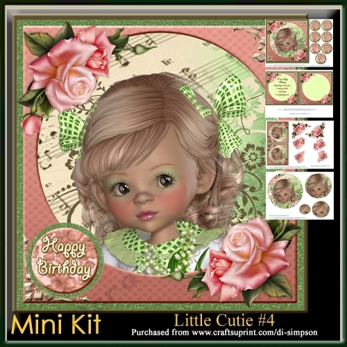 Mini Kit-Little Cutie #4- For birthday or lots of other occasions