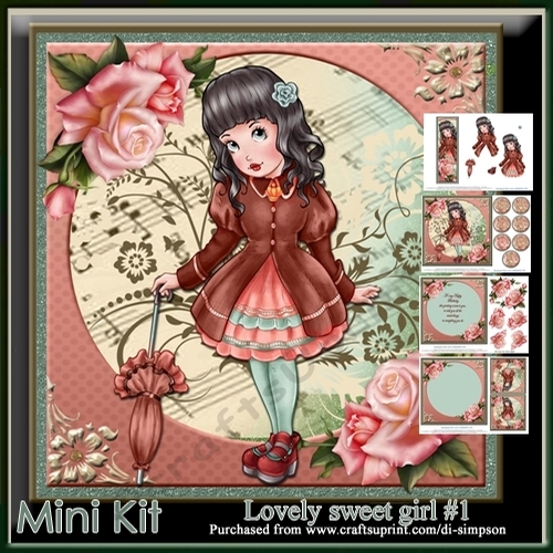Mini Kit- Lovely Sweet Girl for lots of occasions #1