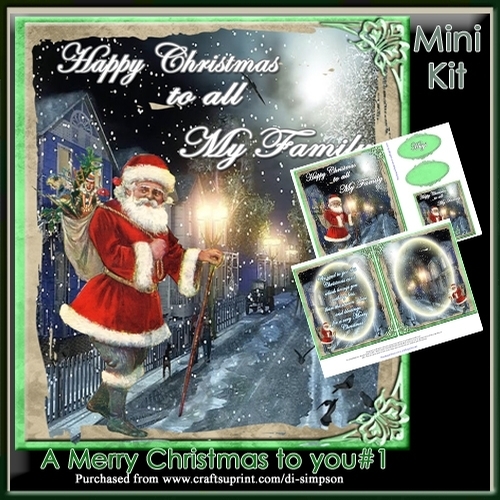 Mini Kit - Happy Christmas To All My Family  #1 