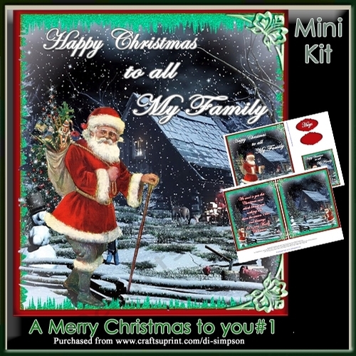 Mini Kit - Happy Christmas To All My Family  #2