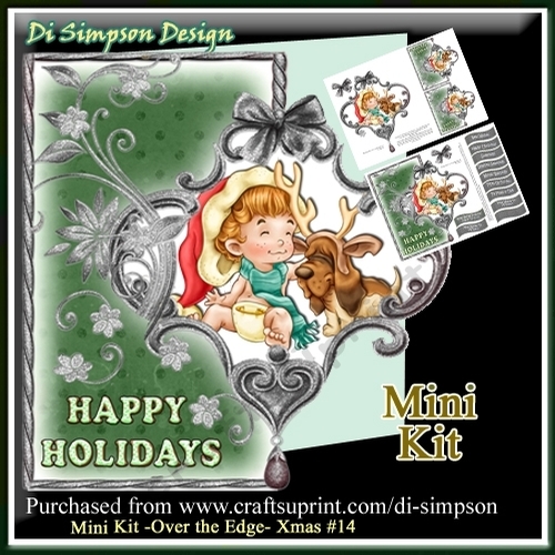 Mini Kit -over the Edge- Christmas Scene-Happy Holidays #14