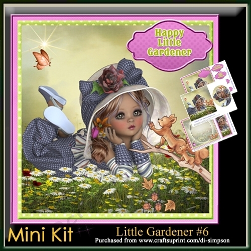 Mini Kit-Little Gardener #6- For Birthday or lots of other occasions