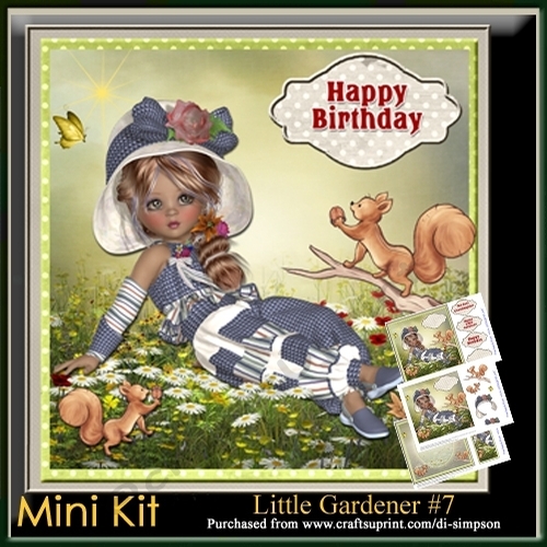 Mini Kit-Little Gardener #7- For Birthday or lots of other occasions